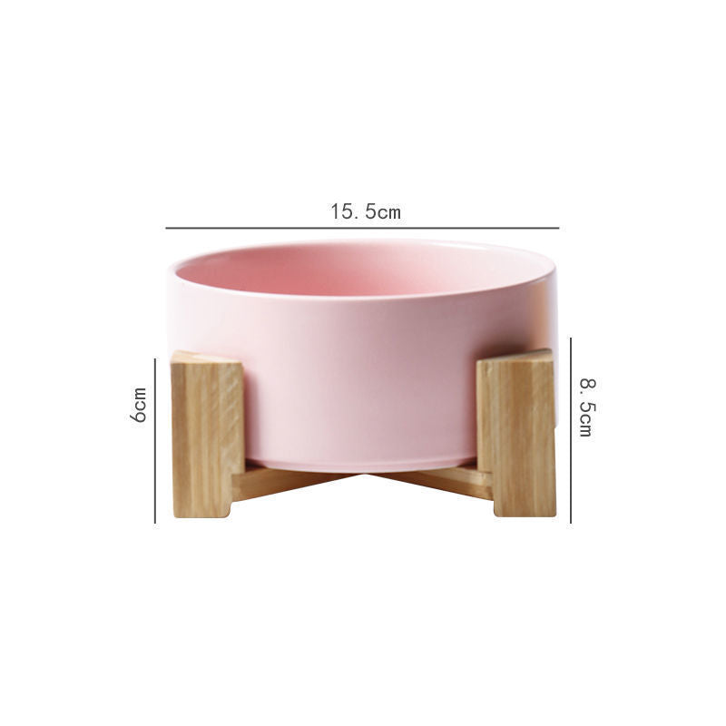 Raised Ceramic Pet Bowl – Large Capacity High Stand