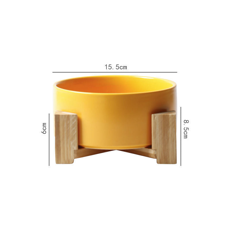 Raised Ceramic Pet Bowl – Large Capacity High Stand