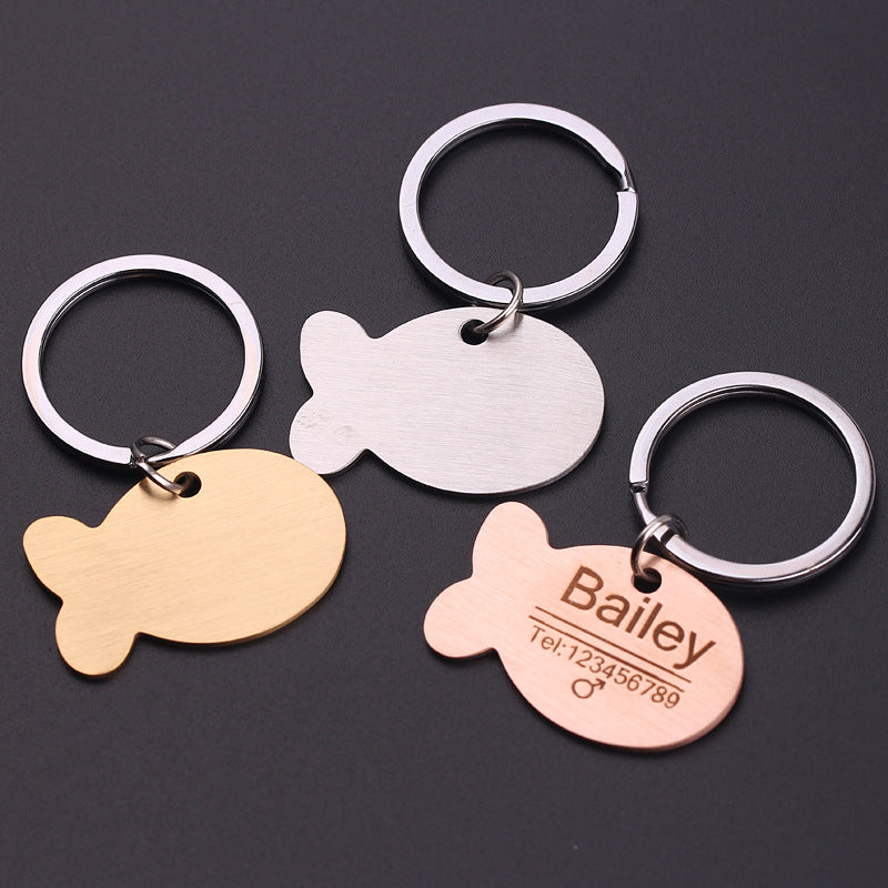 Custom Pet ID Tag – Engraved Dog & Cat Name