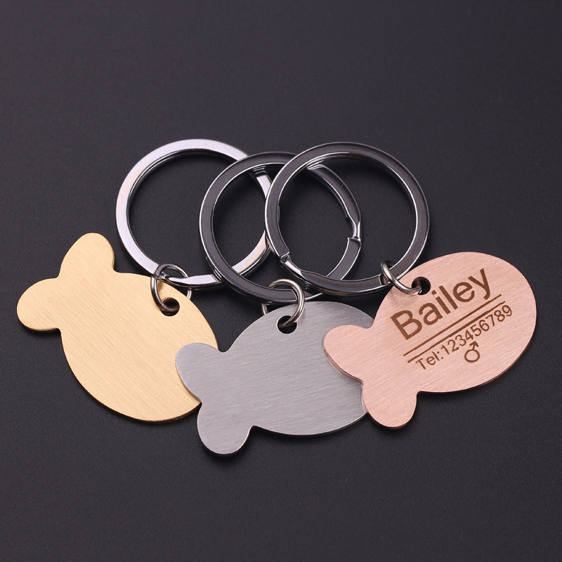 Custom Pet ID Tag – Engraved Dog & Cat Name
