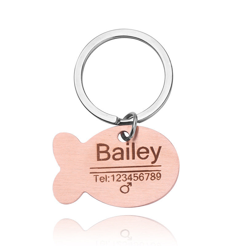 Custom Pet ID Tag – Engraved Dog & Cat Name
