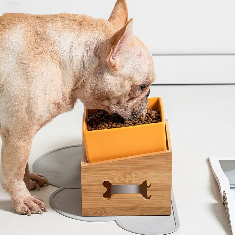 Raised Ceramic Pet Bowl – Large Capacity High Stand