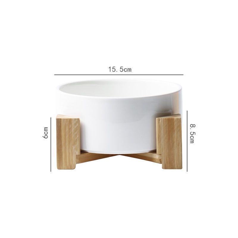 Raised Ceramic Pet Bowl – Large Capacity High Stand